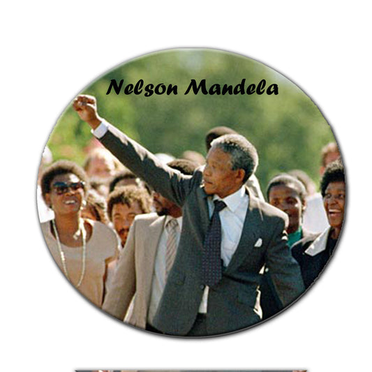 Nelson Mandela Round Mousepad Default Title