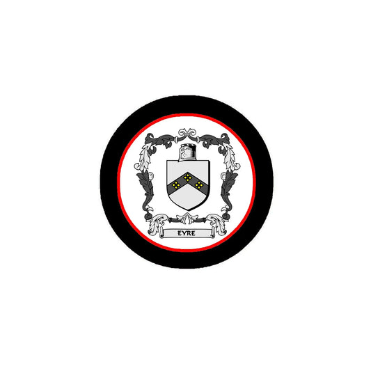 EyreFamily Crest 3-inch Coat of Arms Pinback Default Title