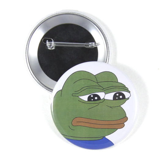InstaButtons Sad Pepe the Frog 2.25-inch Pinback Button Default Title