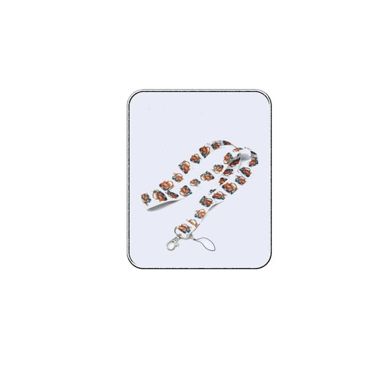 Brown White Lanyard Beautiful Themed Lanyard - Hook & Phone String Default Title
