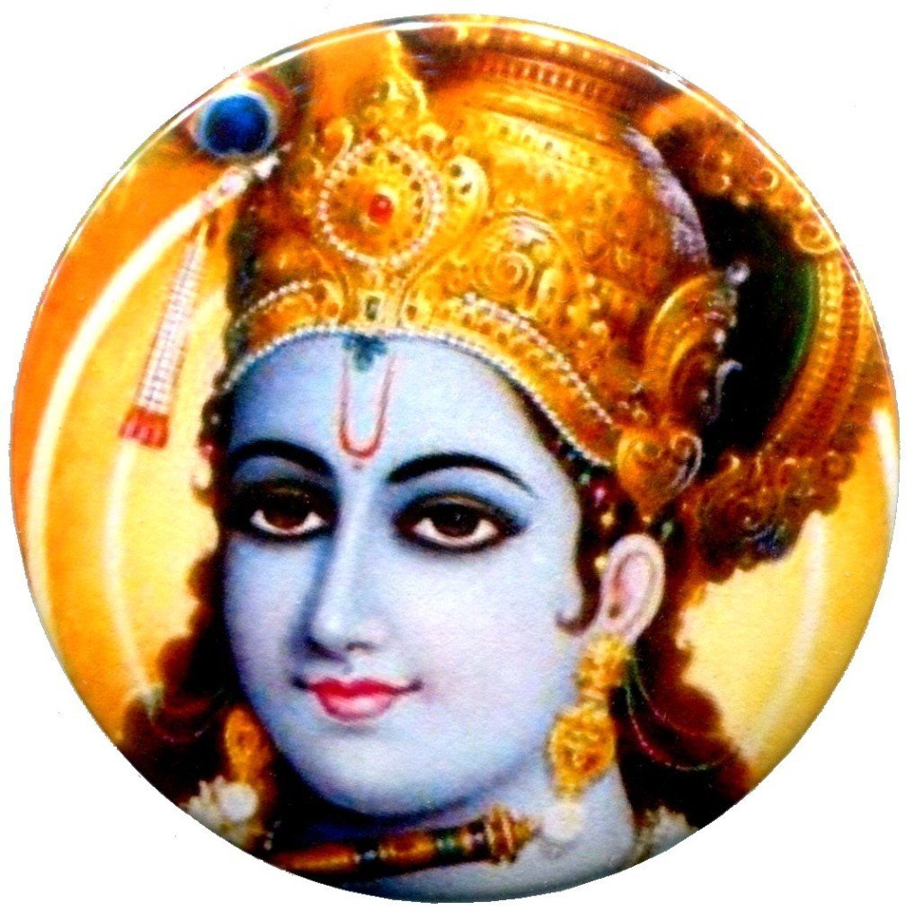 Vishnu Hindu God Trance Indian Yoga Aum Om Pinback 2.25-inch Default Title