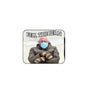 Funny rectangular mousepad with rounded corners, 'FELL THE BERN' and Bernie-style figure in mittens