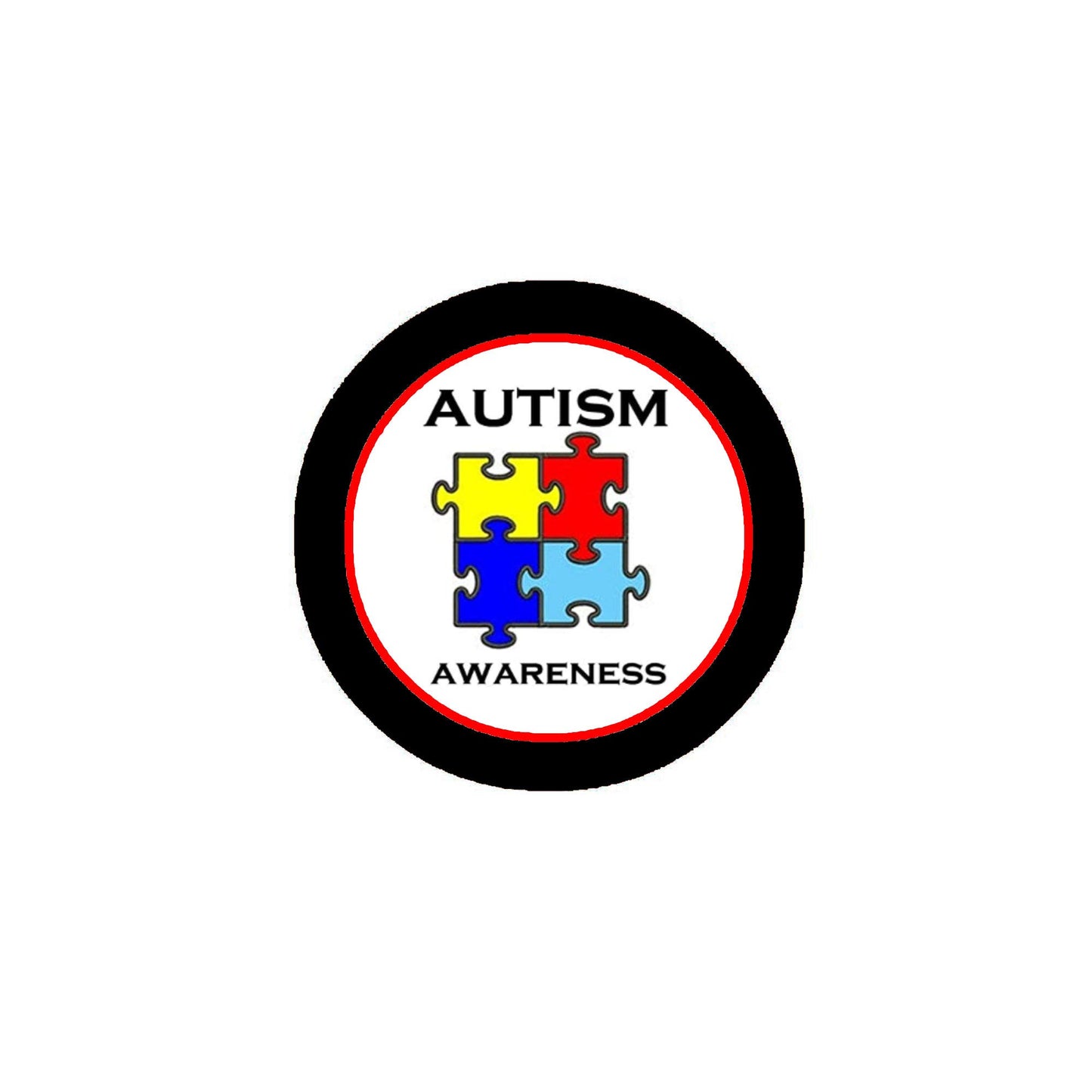 Autism Awareness Cartoon Puzzle Set Art Style 12 Pcs Set Pinback 1.25-inch Default Title