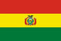 Bolivia flag mouse pad with central coat of arms on red, yellow, and green stripes
