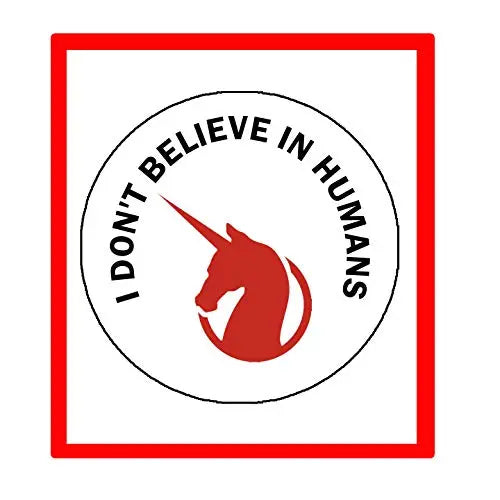 I Dont Believe in Humans 1.25-inch Pinback Button backpacks Default Title