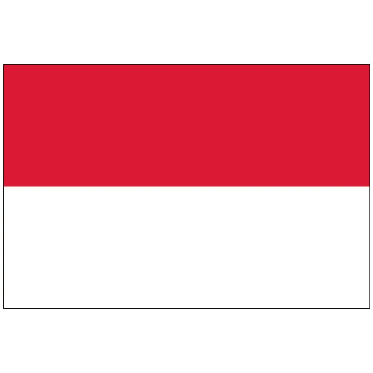 Indonesia flag mousepad for computers with red top and white bottom