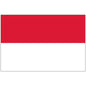 Indonesia flag mousepad for computers with red top and white bottom