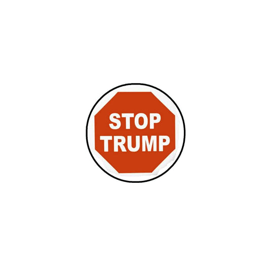 12 Pcs. Stop Trump Pinback Button 2.25" Pinback Button Pin for Jackets, hats, Stop Red Sign