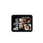 Black rounded rectangle mousepad with LET IT BE text and color photo collage