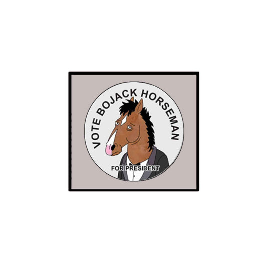 Vote Bojack Horseman for President 2.25" Pinback for Jackets, Backpacks, FUNNY HUMOR