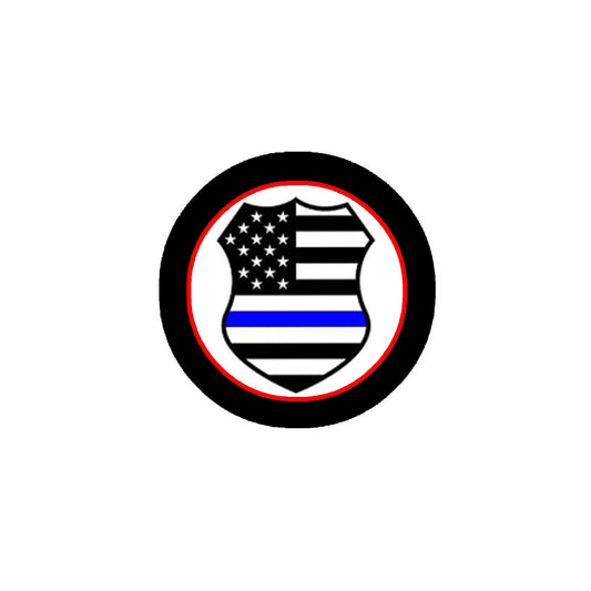 7 8 USA Blue Line Crest Lapel Pin Pinback Police Default Title