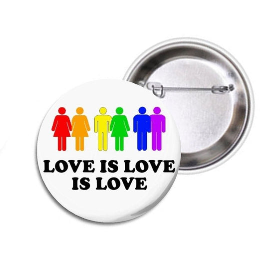 LGBT Symbol Love is Love is Love 1.25-inch Pinback Button Default Title