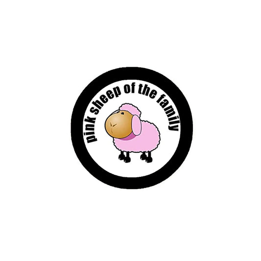 Pink Sheep of the Family 1.25-inch Pinback Button Pin Default Title