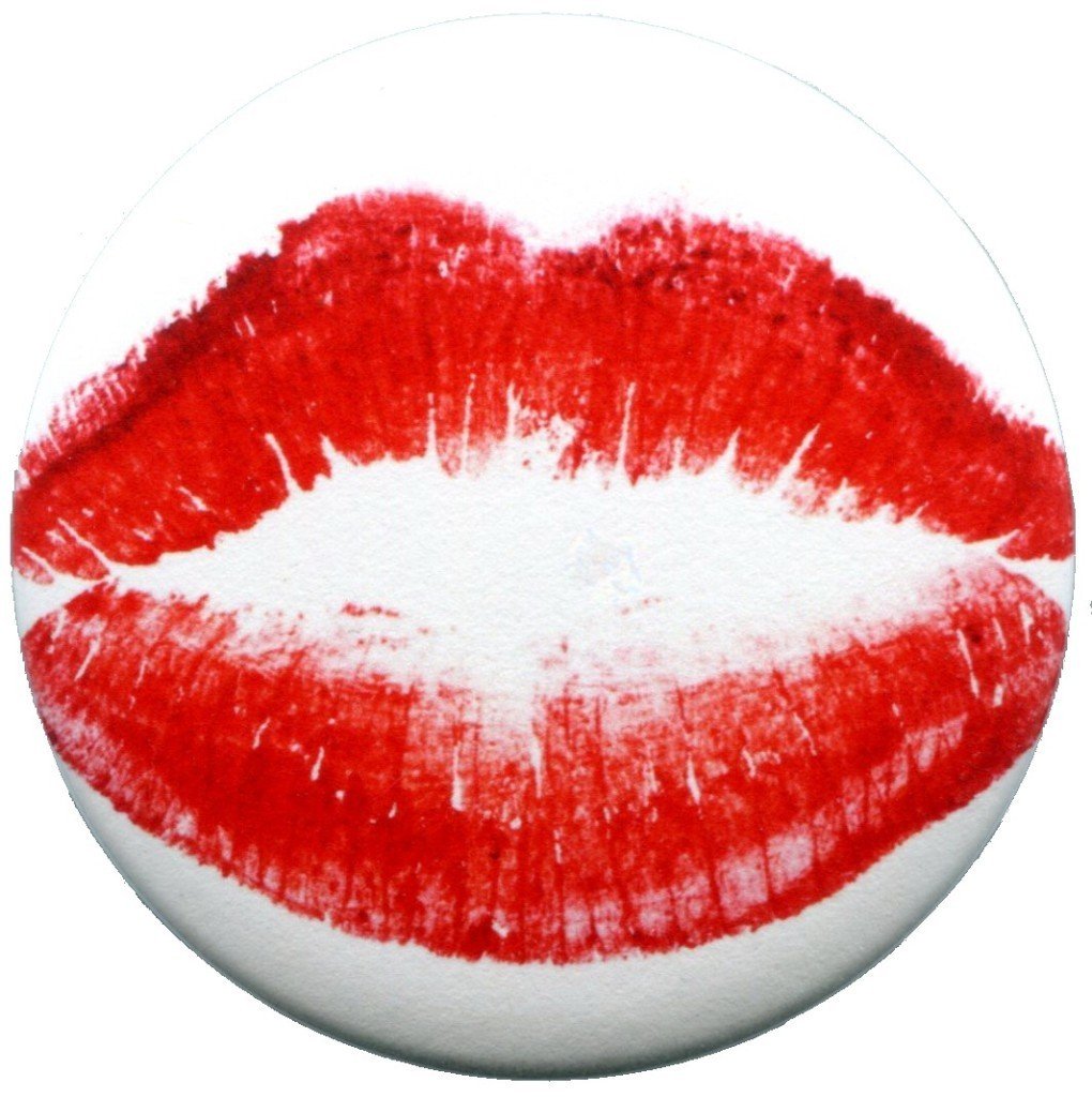 Retro Lips Love Disco Retro Kiss Lipstick Pinback 2.25-inch Default Title