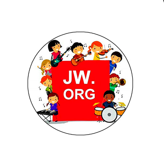 2.25" JW org Happy Children around the World Pinback for Jackets, Backpacks, etc.