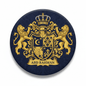 Abd Rahman Family Crest Coat of Arms Pinback 3-inch - My Pinbacks