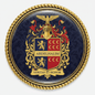 Abdelhalim Family Crest Coat of Arms Pinback 3-inch - My Pinbacks