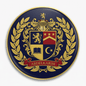 Abdelkarim Family Crest Coat of Arms Pinback 3-inch - My Pinbacks