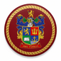 Abel Family Crest Coat of Arms Pinback 3-inch - My Pinbacks