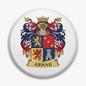 Abhau Family Crest Coat of Arms Pinback 3-inch - My Pinbacks
