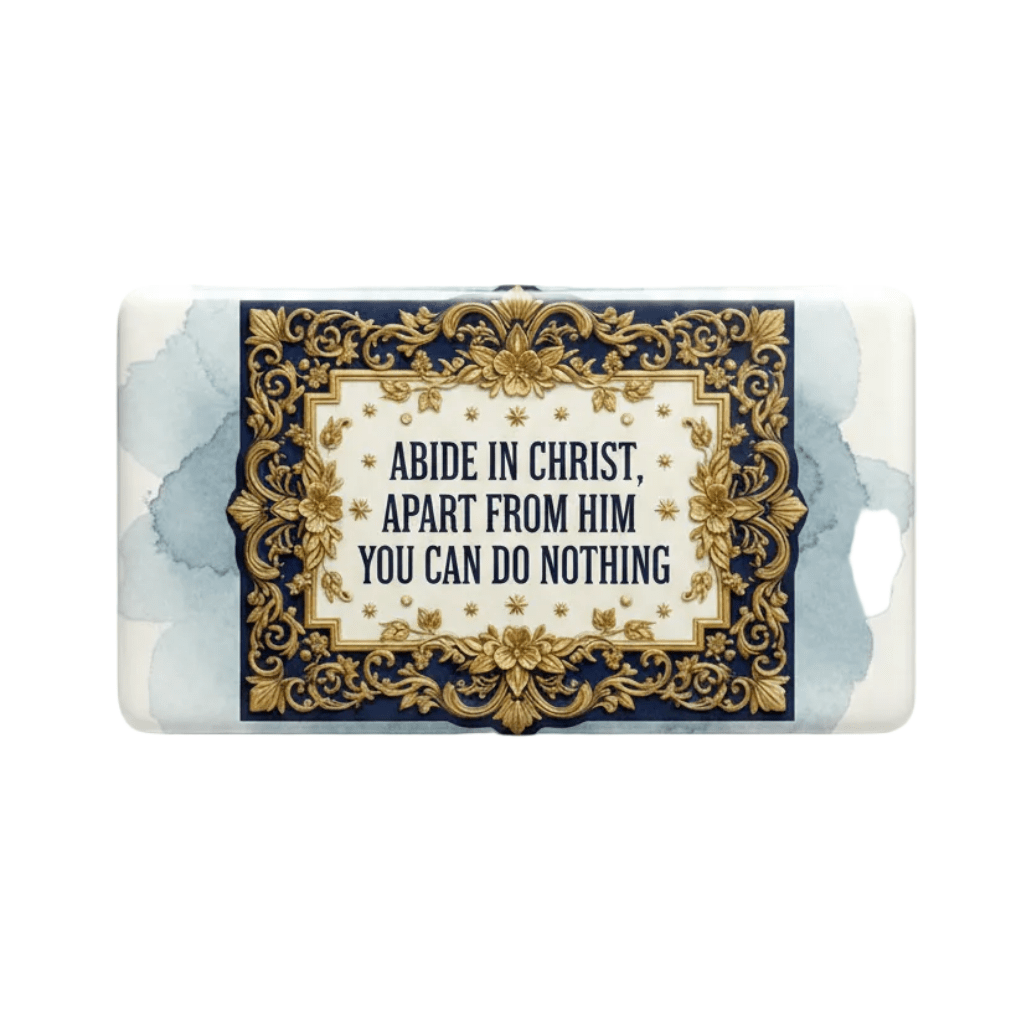 Abide in Christ apart from him you can do nothing Acrylic Fridge Magnetic 3-inch x 4-inch - My Pinbacks