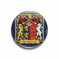 Abramowicz Family Crest Coat of Arms Pinback 3-inch - My Pinbacks