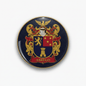 Abrego Family Crest Coat of Arms Pinback 3-inch - My Pinbacks