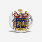 Abreu Family Crest Coat of Arms Pinback 3-inch - My Pinbacks