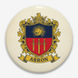 Abron Family Crest Coat of Arms Pinback 3-inch - My Pinbacks