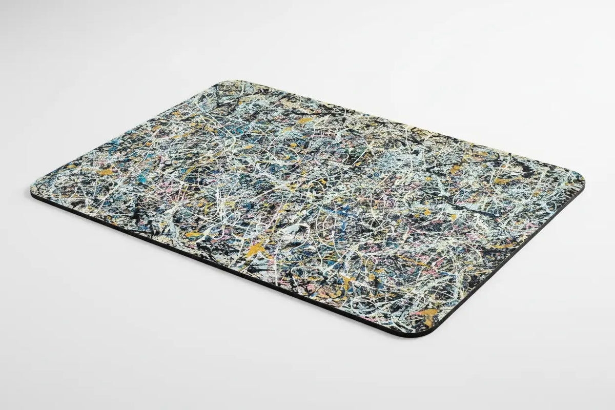 Abstract art multicolored lines Mousepad - My Pinbacks
