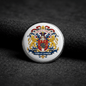 Ad Family Crest Coat of Arms Pinback 3-inch - My Pinbacks