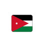 Jordan country flag mousepad with rounded corners and flag print