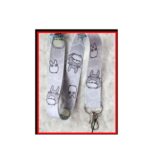 My Neighbor Totoro Gray Keychain Holder Lanyard Grey Default Title