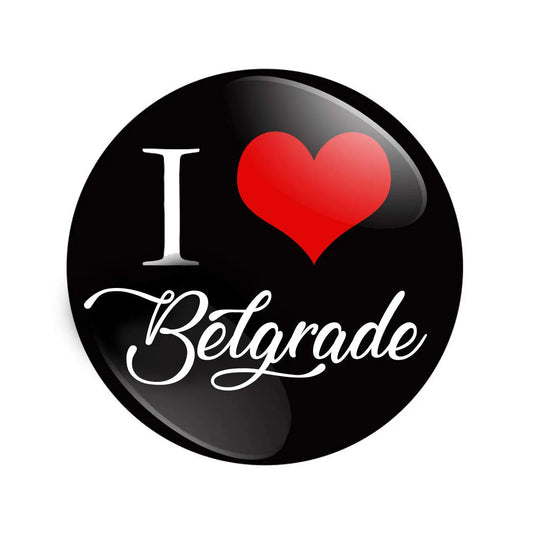I Love Belgrade 1.25-inch Pinback Button Default Title