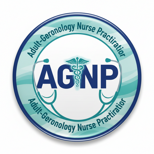 Adult-Gerontology Nurse Practitioner (AGNP) Pinback 2.25-inch