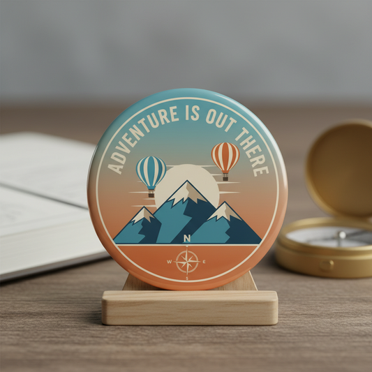 Adventure is out there Pinback 2.25-inch