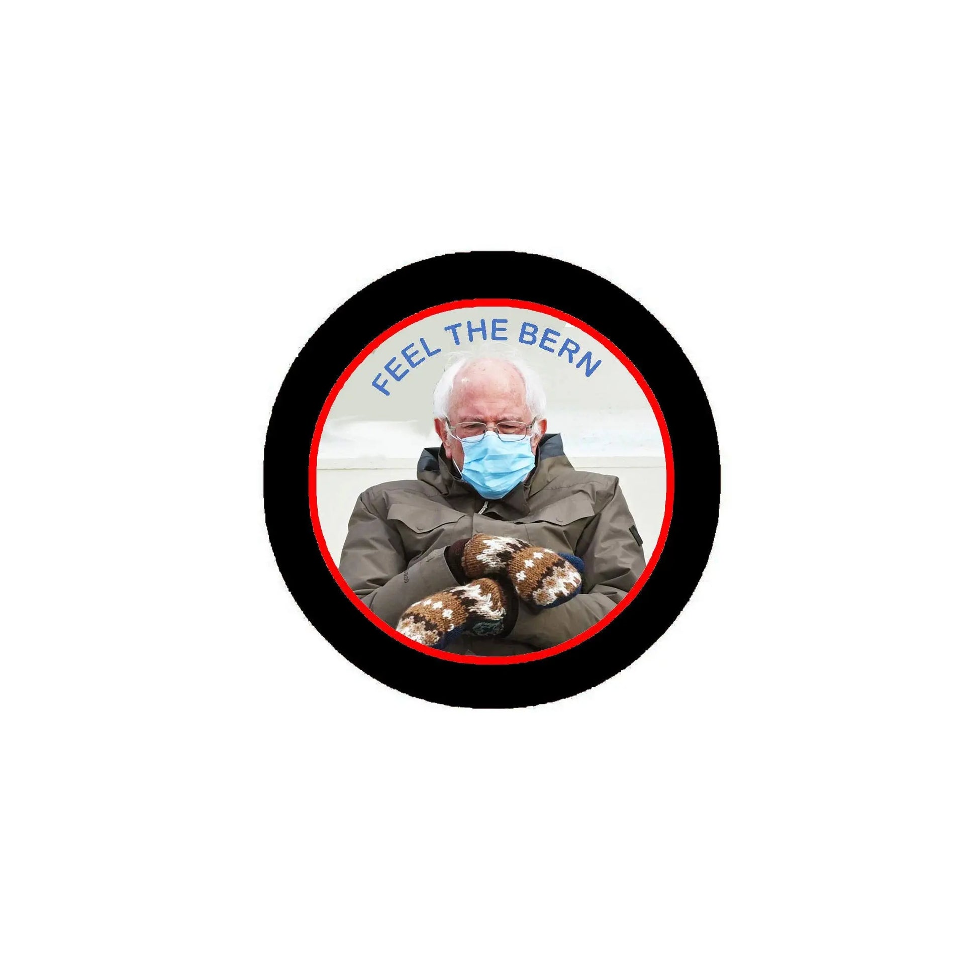 Feel the Bern 3-inch Fridge Round Magnet Inauguration Moment Default Title