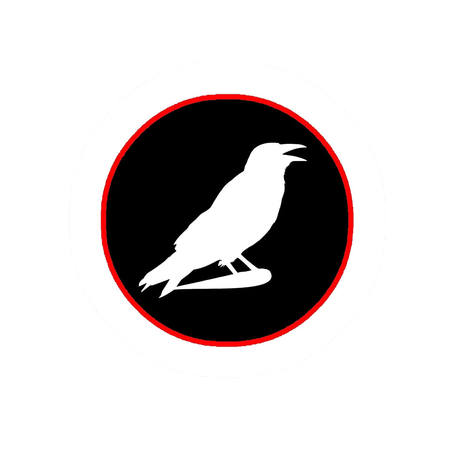 Raven silhouette Badge Pinback 2.25-inch Default Title