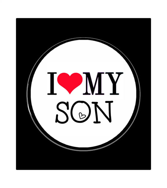 I Love my Son Pinback Badge 2.25-inch Default Title