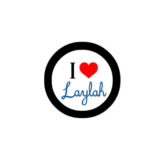 I Love Laylah 2.25-inch Pin Pinback Badge Button 2.25 inches Default Title