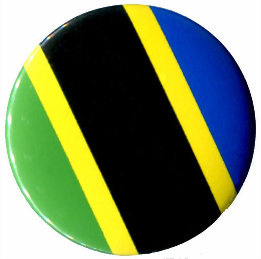 Tanzania Flag Tanzanian Pinback 2.25-inch Default Title
