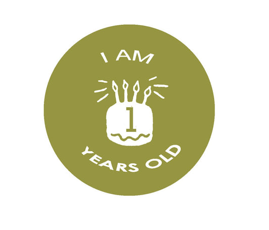 I am 1 year old 2.25-inch Pinback Button Birthday Celebration Party Default Title
