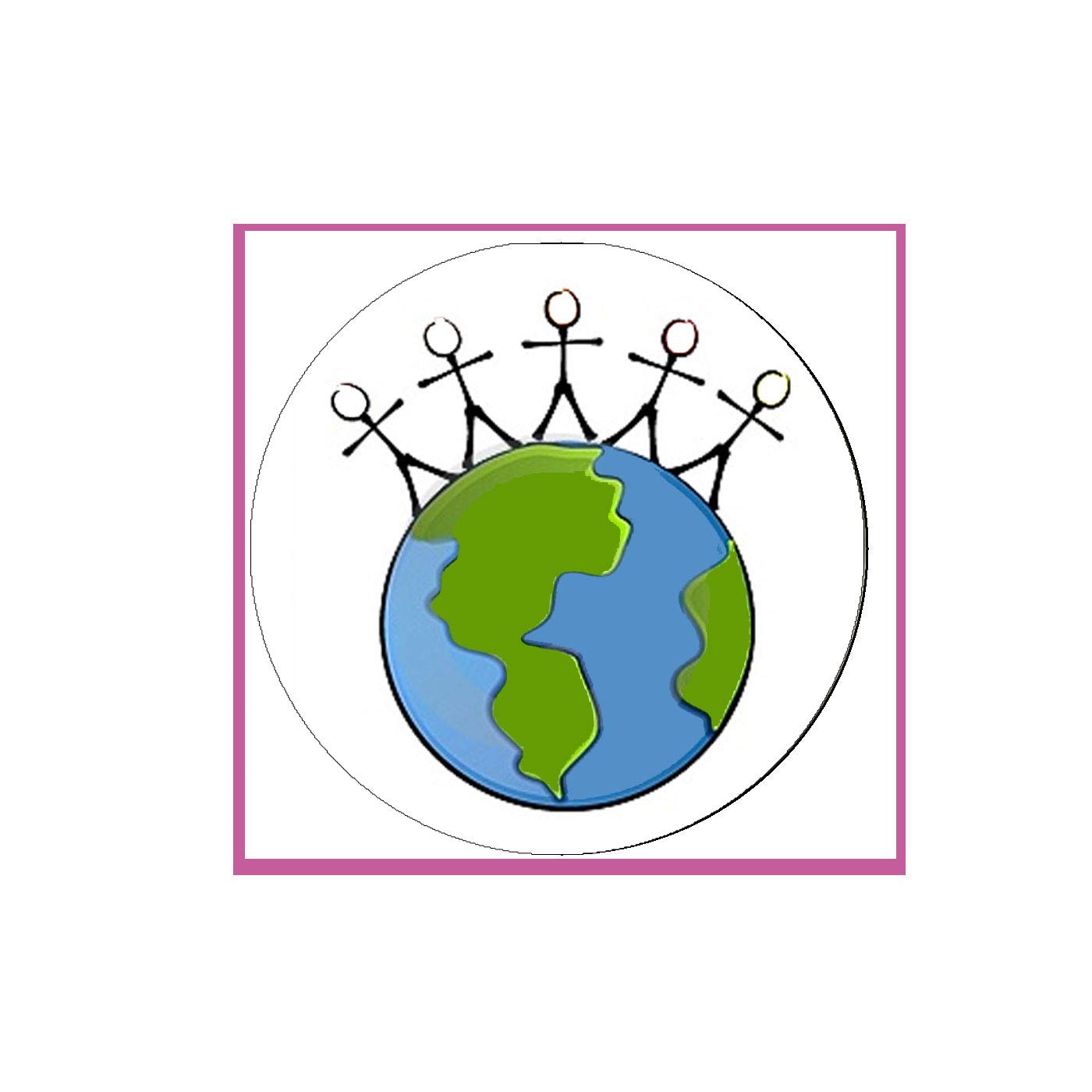World Peace Pinback Badge 2.25-inch Default Title