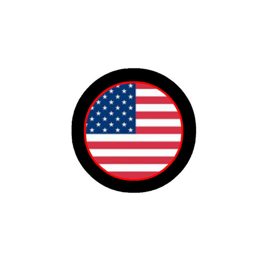 10 Pcs American Flag badges Pinback Badge 2.25" for Jackets, Backpacks, etc.