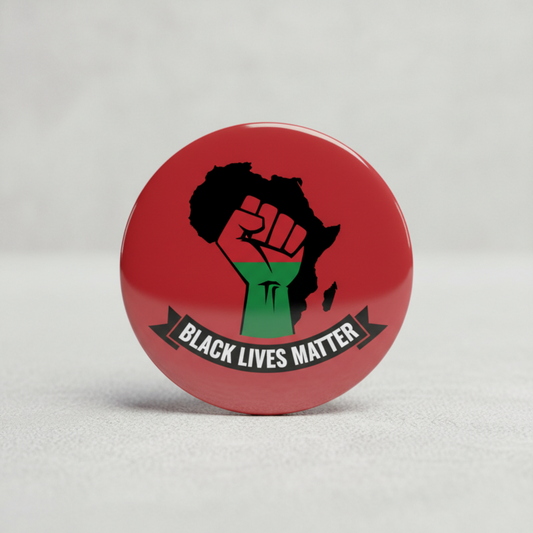 Africa Black Pride Fist BLM Black Lives Matter Pinback 2.25-inch