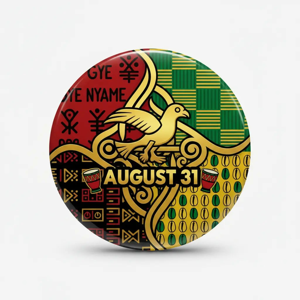 African Decent (August 31) Pinback 2.25-inch
