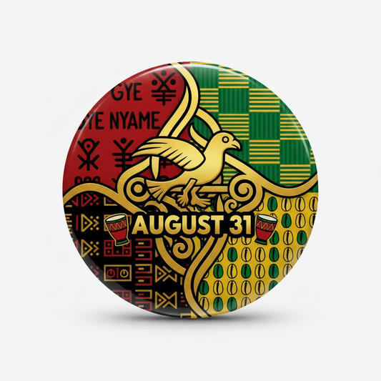 African Decent (August 31) Pinback 2.25-inch