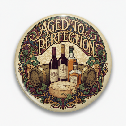 Aged to perfection Pinback 2.25-inch
