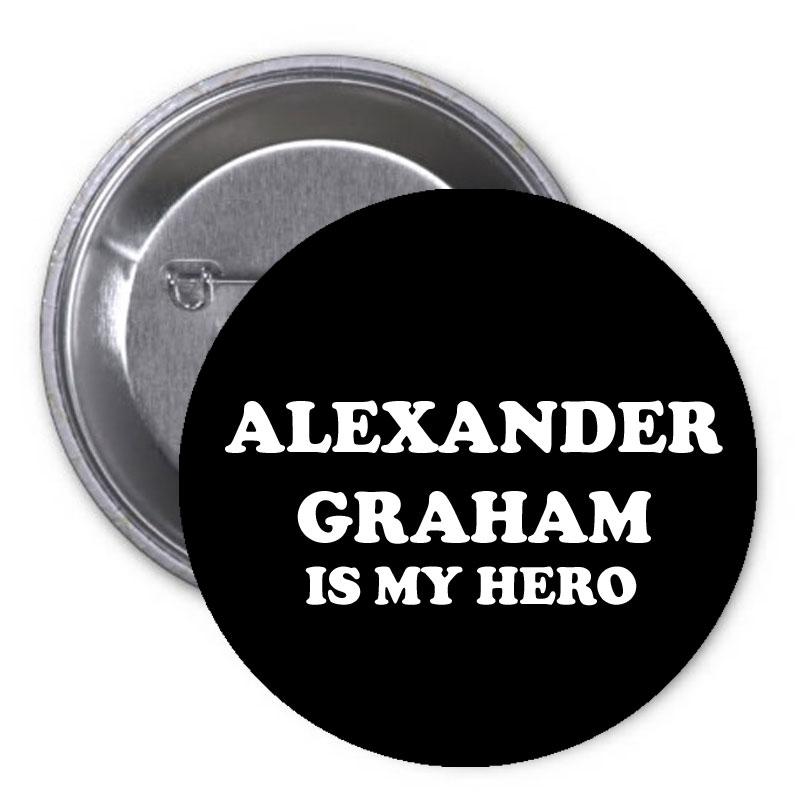 Alexander Graham Bell es mi héroe Pinback