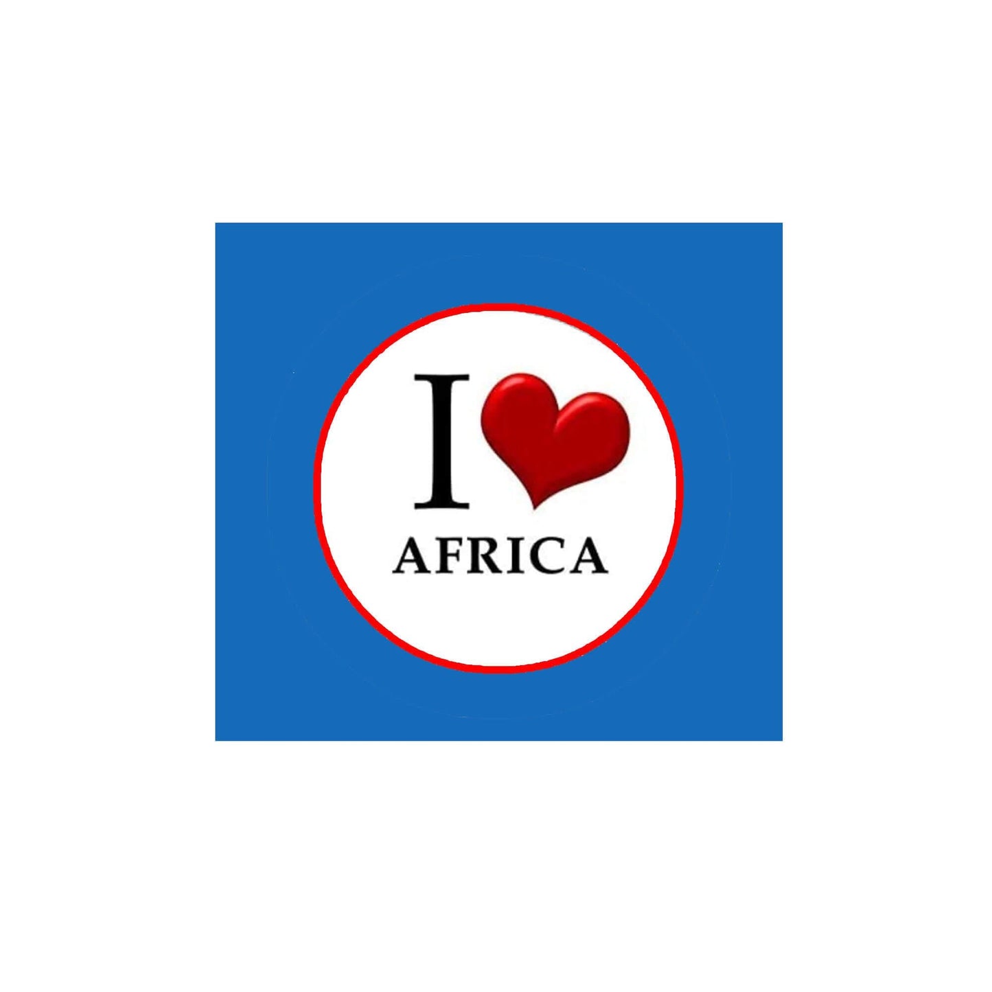 I Love Africa Pinback 2.25" African